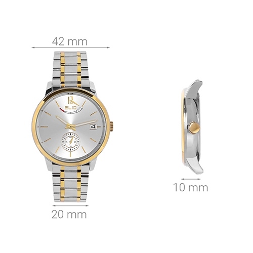 Đồng hồ ELIO 42 mm Nam ES071-02 Màu Bạc