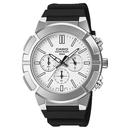 Đồng hồ CASIO 44 mm Nam MTP-E500-7AVDF Màu Đen