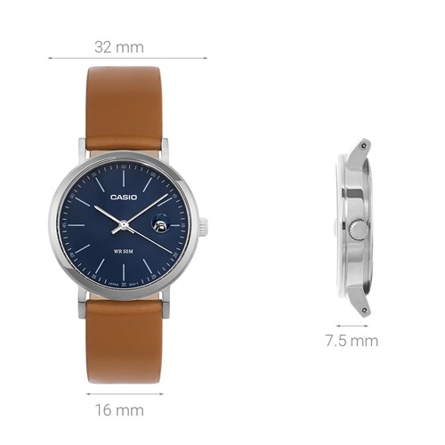 Đồng hồ CASIO 32 mm Nữ LTP-E175L-2EVDF Màu Nâu