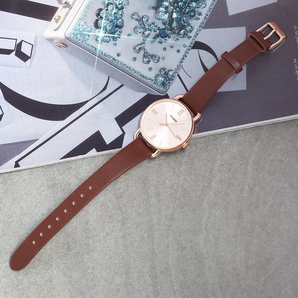 Đồng hồ CASIO 34 mm Nữ LTP-E414PL-5ADF