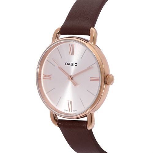 Đồng hồ CASIO 34 mm Nữ LTP-E414PL-5ADF Màu Nâu