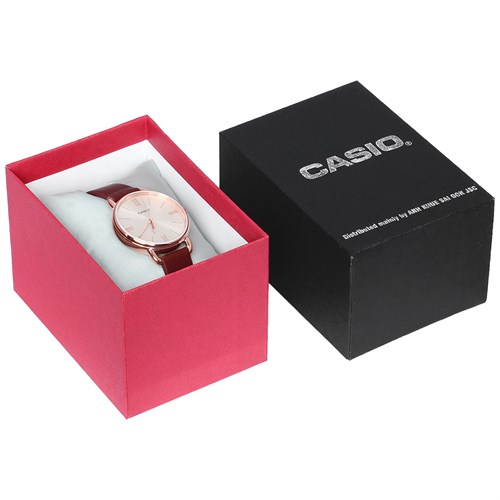 Đồng hồ CASIO 34 mm Nữ LTP-E414PL-5ADF Màu Nâu