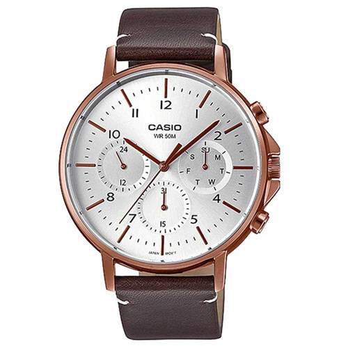 Đồng hồ CASIO 44.7 mm Nam MTP-E321RL-5AVDF Màu Nâu