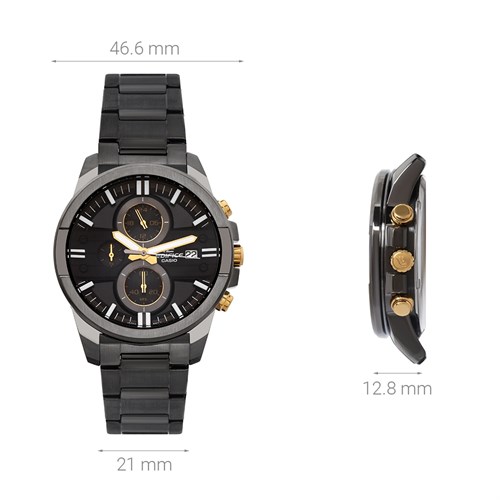 Đồng hồ CASIO 46.6 mm Nam EFR-543BK-1A9VUDF Màu Đen