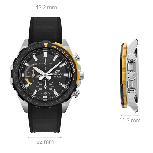 Đồng hồ CASIO 43.2 mm Nam EFR-566PB-1AVUDF Màu Đen