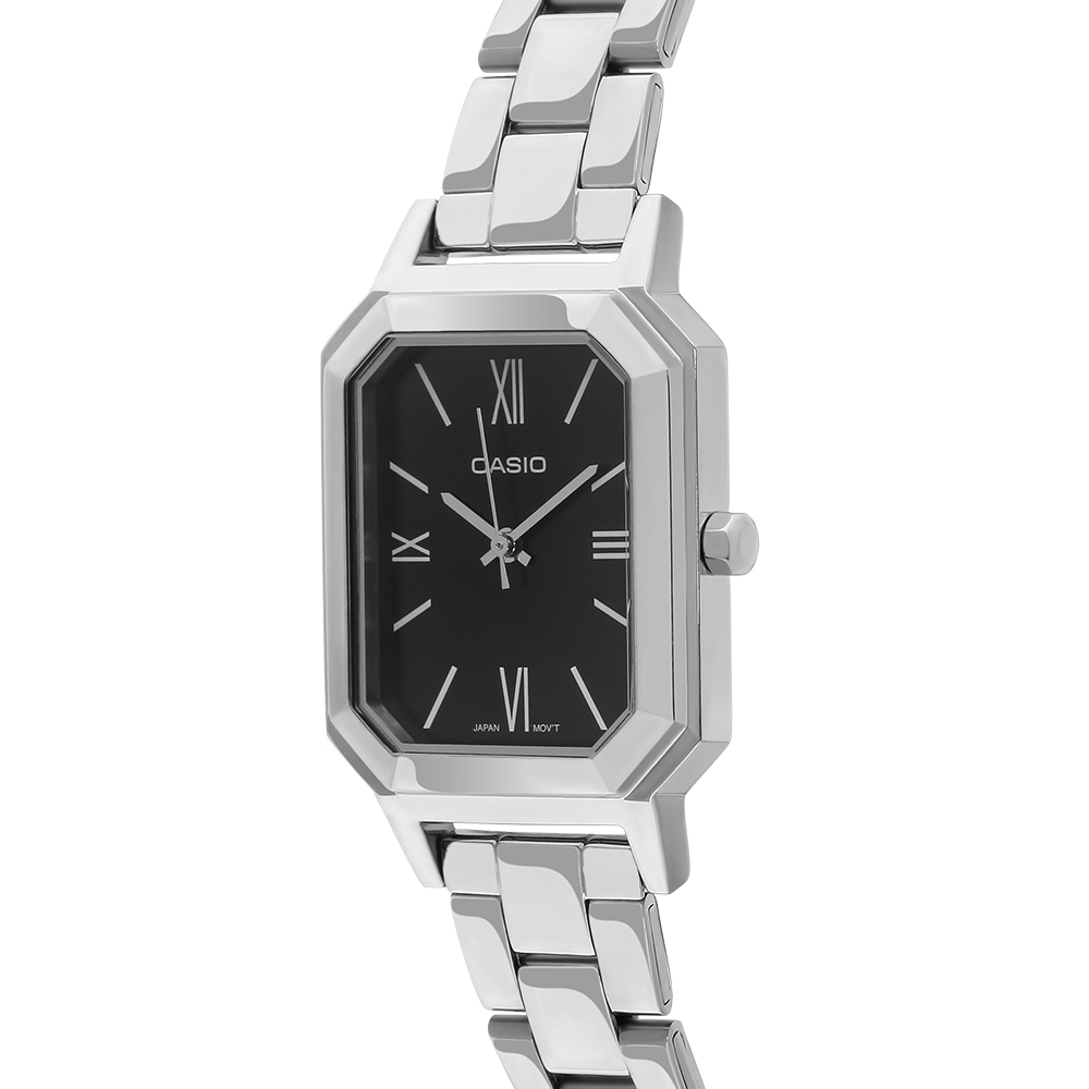 Đồng hồ CASIO Timeless 26 mm Nữ LTP-E168D-1BDF Màu Bạc