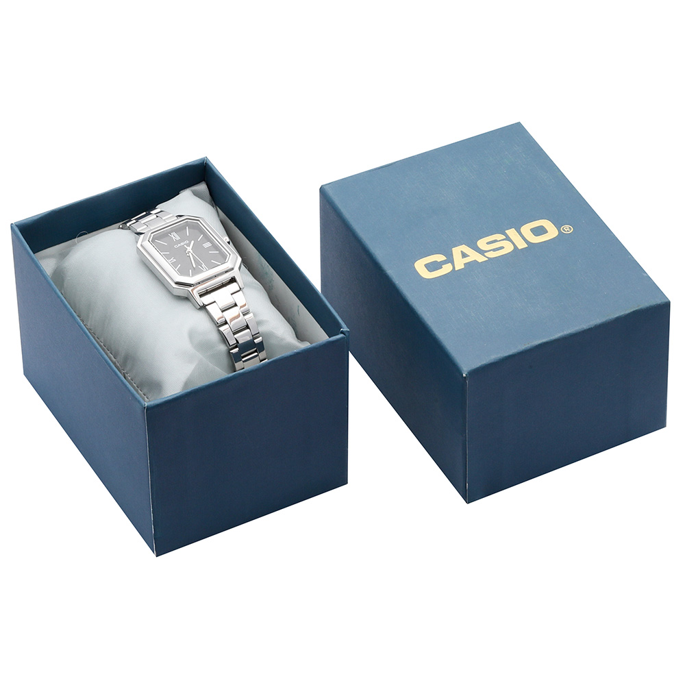 Đồng hồ CASIO Timeless 26 mm Nữ LTP-E168D-1BDF Màu Bạc