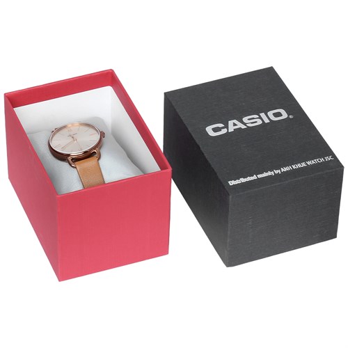 Đồng hồ CASIO 34 mm Nữ LTP-E414RL-5ADF Màu Nâu