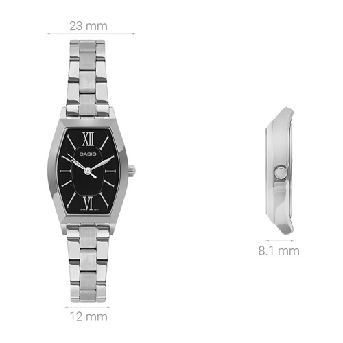 Đồng hồ CASIO 23 mm Nữ LTP-E167D-1ADF Màu Bạc
