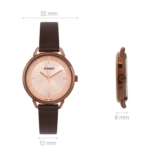 Đồng hồ CASIO 32 mm Nữ LTP-E413RL-5ADF Màu Nâu