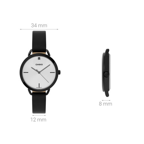 Đồng hồ CASIO 34 mm Nữ LTP-E415GRL-1CDF Màu Đen