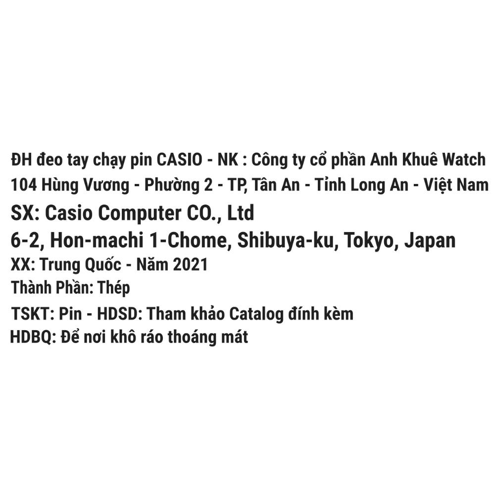 Đồng hồ Nam Casio MTP-E321B-1AVDF