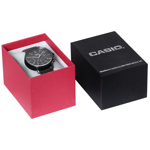 Đồng hồ CASIO 45 mm Nam MTP-E321B-1AVDF Màu Đen