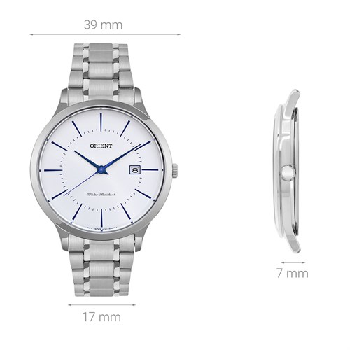 Đồng hồ ORIENT 39 mm Nam RF-QD0012S10B Màu Bạc