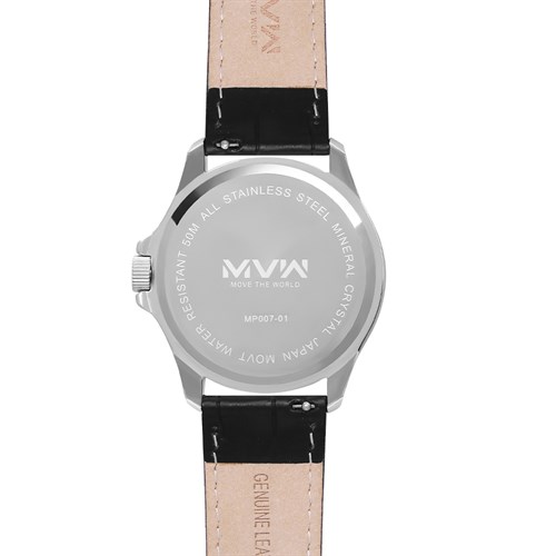 Đồng hồ MVW 40 mm Nam MP007-01 Màu Đen
