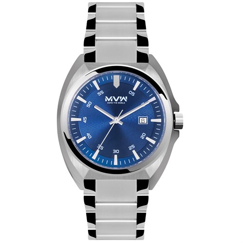 Đồng hồ MVW 44 mm Nam MS052-01 Màu Bạc