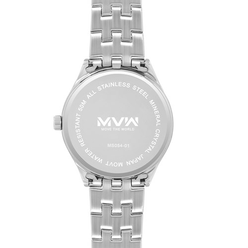 Đồng hồ MVW 41 mm Nam MS054-01 Màu Bạc
