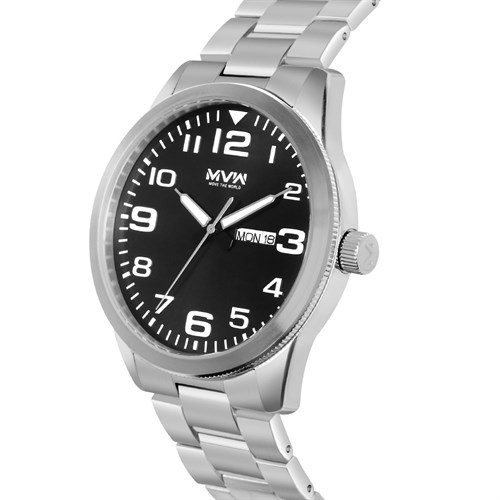 Đồng hồ MVW 43 mm Nam MS055-01 Màu Bạc