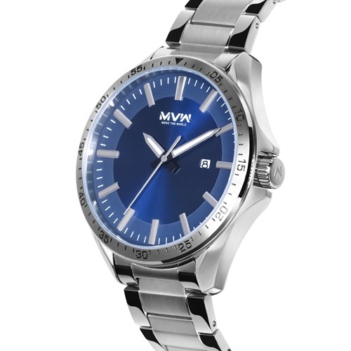 Đồng hồ MVW 43 mm Nam MS057-01 Màu Bạc