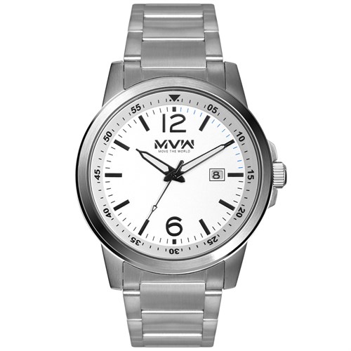 Đồng hồ MVW 43 mm Nam MS059-01 Màu Bạc