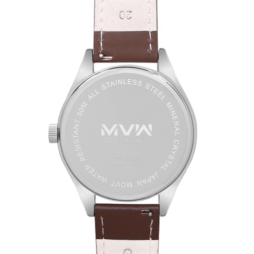Đồng hồ MVW 43 mm Nam ML039-01 Màu Nâu