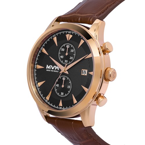 Đồng hồ MVW 44 mm Nam ML041-01 Màu Nâu