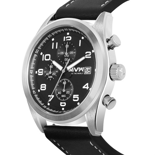 Đồng hồ MVW 44 mm Nam ML044-01 Màu Đen