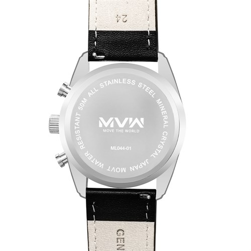 Đồng hồ MVW 44 mm Nam ML044-01 Màu Đen