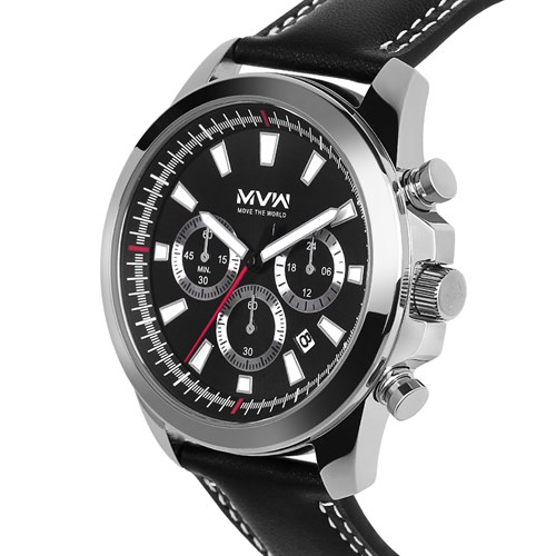 Đồng hồ MVW 44 mm Nam ML045-01 Màu Đen
