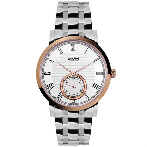 Đồng hồ MVW 43 mm Nam MS049-01 Màu Bạc