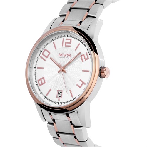 Đồng hồ MVW 39 mm Nam MS050-01 Màu Bạc