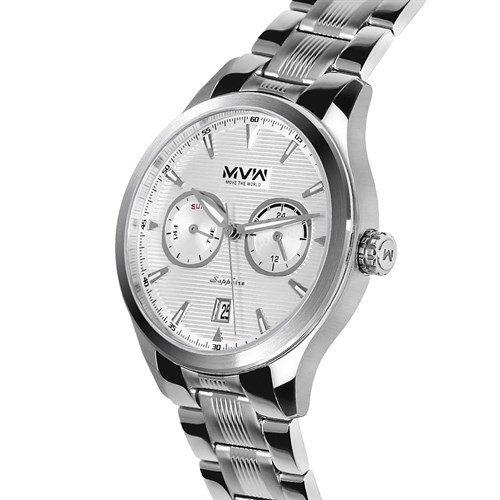 Đồng hồ MVW 42 mm Nam MS061-03 Màu Bạc