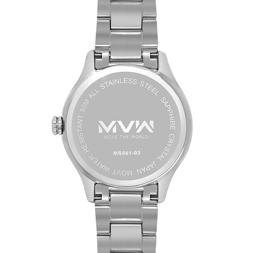 Đồng hồ MVW 42 mm Nam MS061-03 Màu Bạc