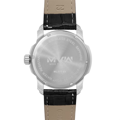 Đồng hồ MVW 43 mm Nam ML051-01 Màu Đen
