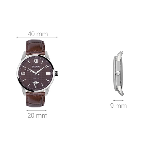 Đồng hồ MVW 40 mm Nam ML052-02 Màu Nâu