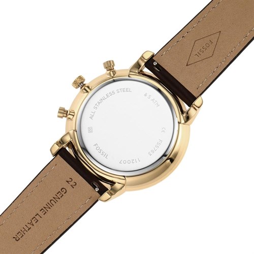 Đồng hồ FOSSIL 44 mm Nam FS5763 Màu Nâu
