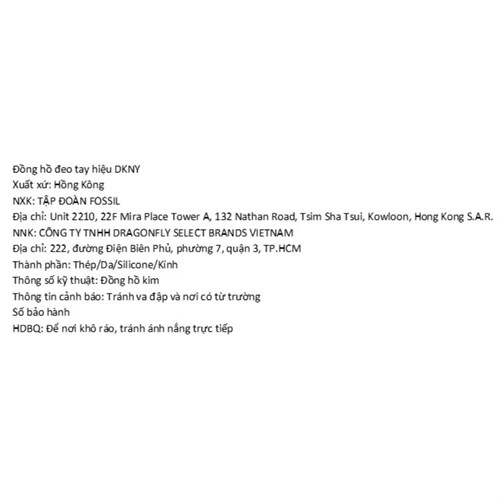 Đồng hồ DKNY 34 mm Nữ NY2901 Màu Bạc