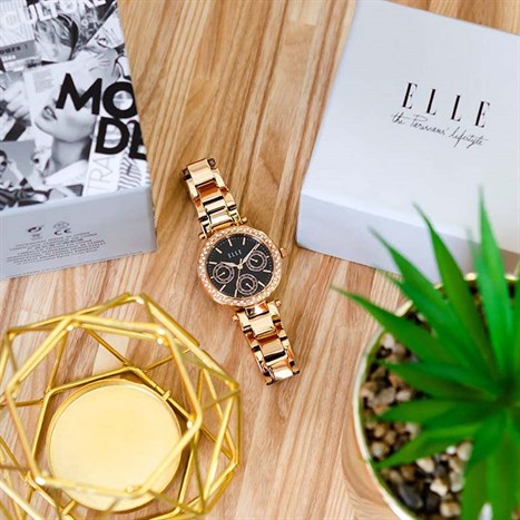 Đồng hồ ELLE 33 mm Nữ ELL23006 Màu Vàng Hồng