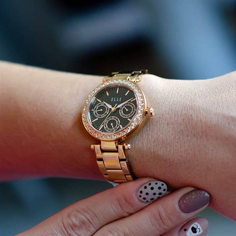 Đồng hồ ELLE 33 mm Nữ ELL23006 Màu Vàng Hồng