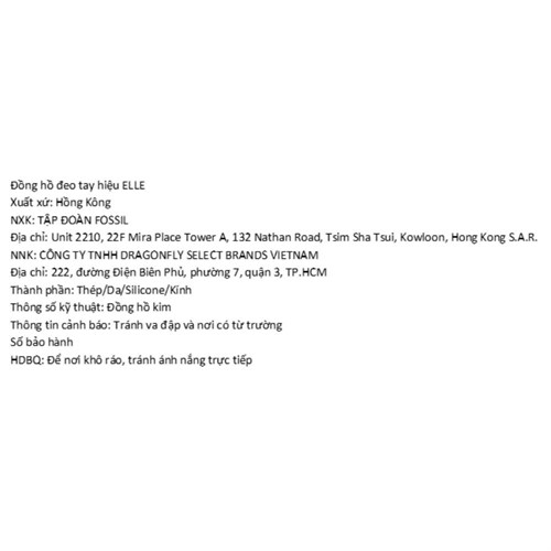 Đồng hồ ELLE 32 mm Nữ ELL25028 Màu Hồng