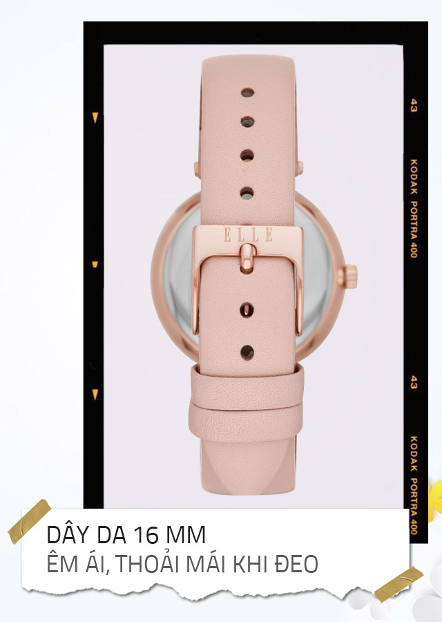 Đồng hồ nữ ELLE ELL25049 có dây đeo da êm tay Đồng hồ nữ ELLE ELL25049 có dây đeo da êm tay