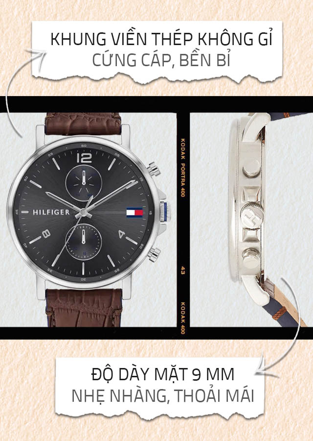Đồng hồ nam Tommy Hilfiger 1710416 có lớp vỏ ngoài chịu lực tốt Đồng hồ nam Tommy Hilfiger 1710416 có lớp vỏ ngoài chịu lực tốt