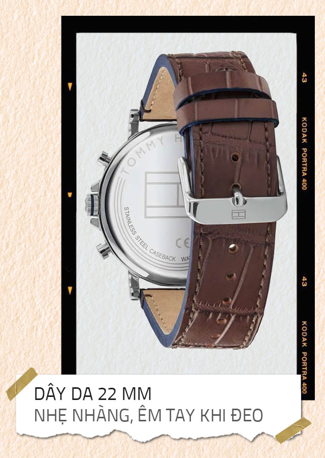Đồng hồ nam Tommy Hilfiger 1710416 có dây đeo da mềm mại Đồng hồ nam Tommy Hilfiger 1710416 có dây đeo da mềm mại