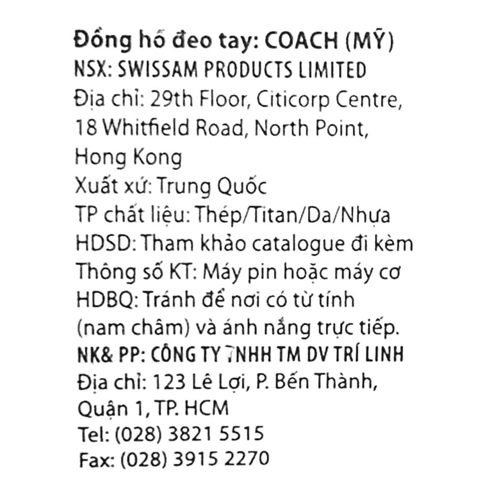 Đồng hồ Nam Coach 14602428