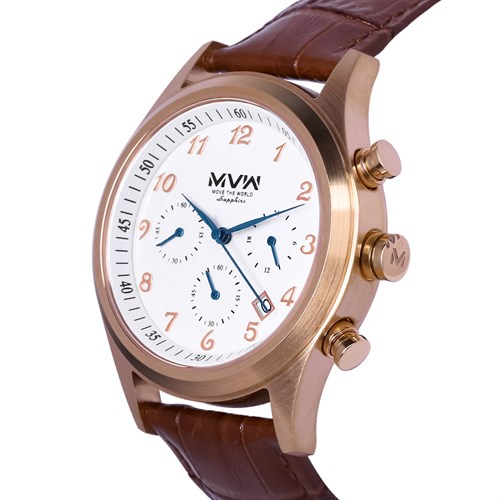 Đồng hồ MVW 42 mm Nam ML047-01 Màu Nâu