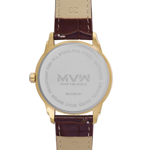 Đồng hồ MVW 42 mm Nam ML048-01 Màu Nâu