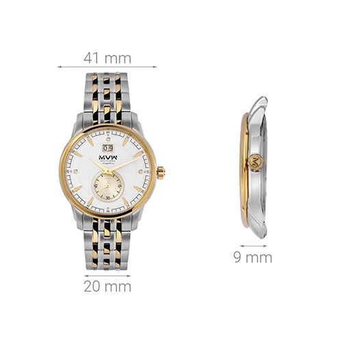 Đồng hồ MVW 41 mm Nam MS062-01 Màu Bạc