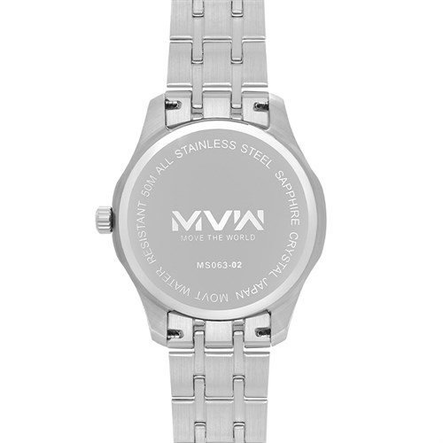 Đồng hồ MVW 42 mm Nam MS063-02 Màu Bạc