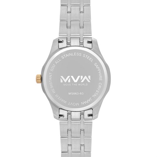 Đồng hồ MVW 42 mm Nam MS063-03 Màu Bạc