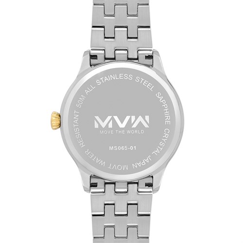 Đồng hồ MVW 40 mm Nam MS065-01 Màu Bạc